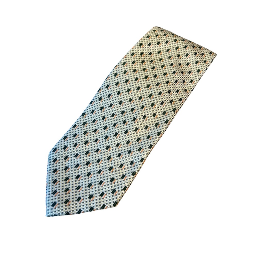 Les‎ Copains Silk Tie Mens Geometric Pattern Necktie Business Formal